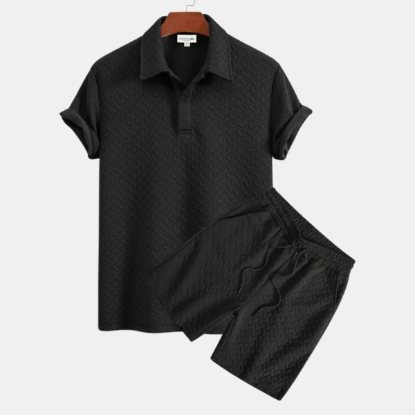Capri Knit Polo Set — Polo + Bermuda Premium