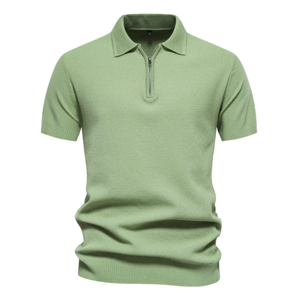 Polo Premium con Zip Elegante