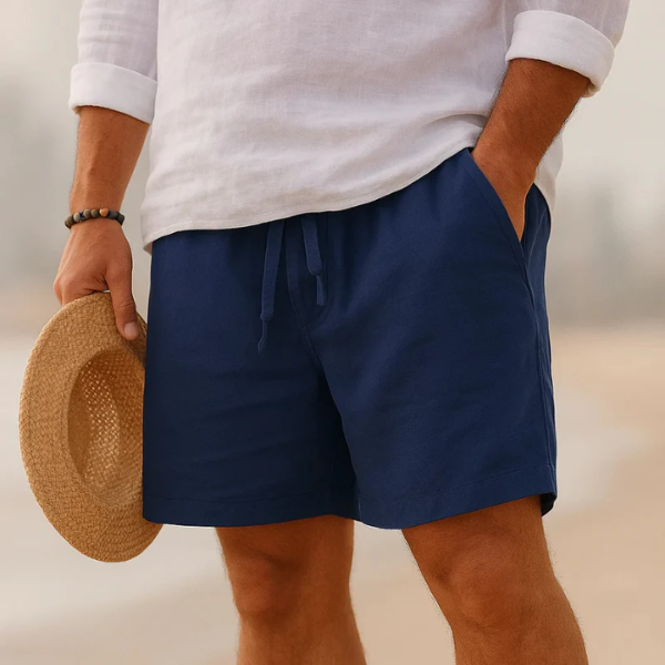 Capri Heritage Linen Shorts — Bermuda Premium in Lino