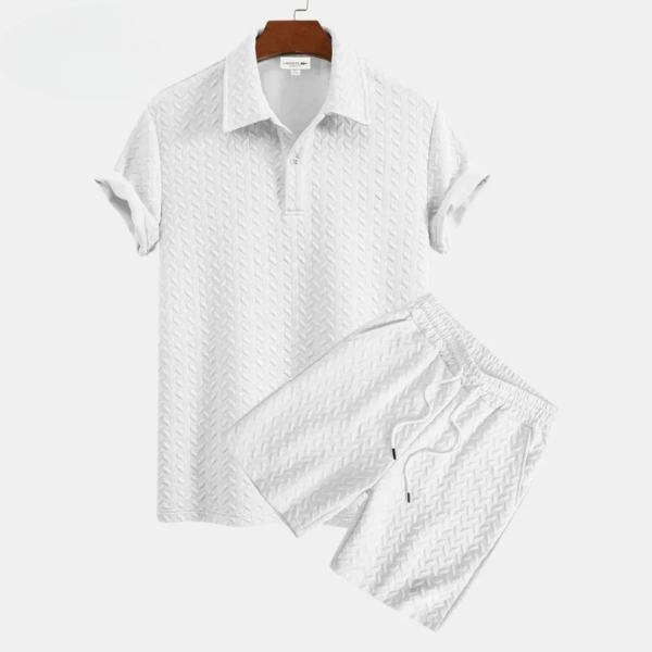 Capri Knit Polo Set — Polo + Bermuda Premium