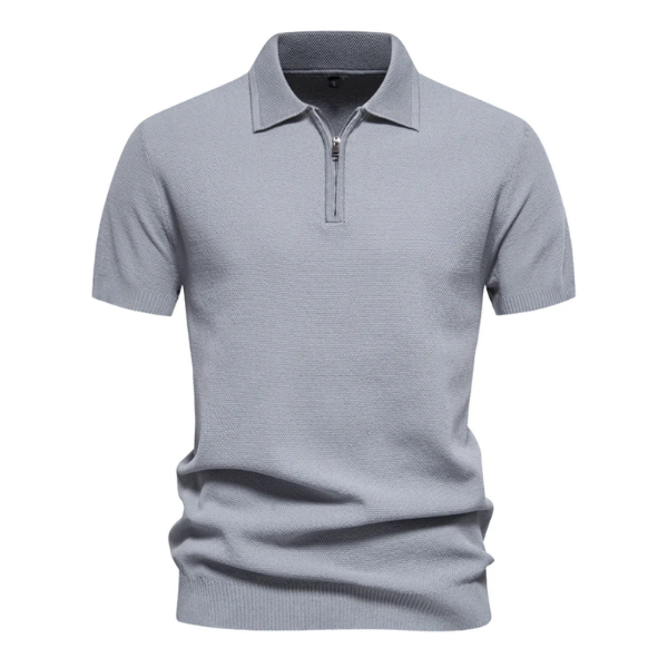 Polo Premium con Zip Elegante
