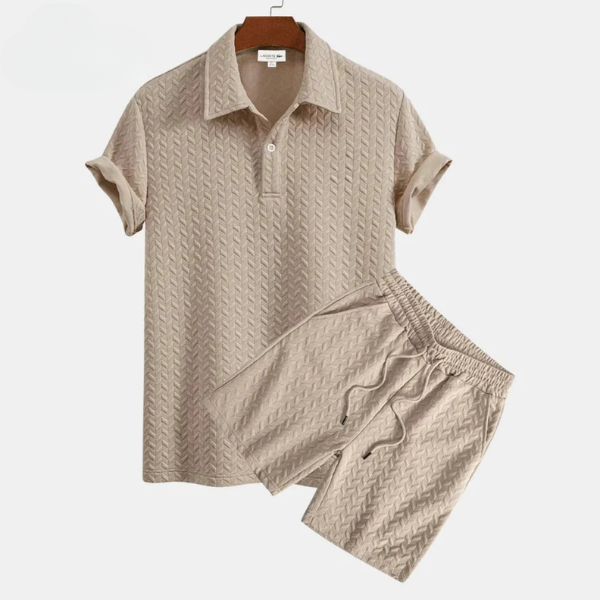 Capri Knit Polo Set — Polo + Bermuda Premium