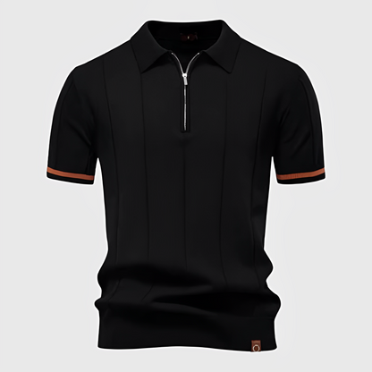 Camisa Polo com zíper para homens que buscam estilo e conforto
