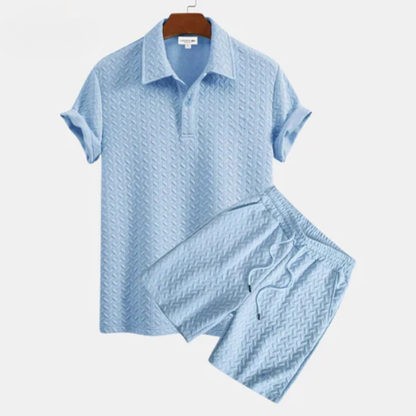 Capri Knit Polo Set — Polo + Bermuda Premium